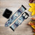 CA0408 Blue Marble Texture Graphic Printed Leather & Silicone Smart Watch Band Strap For Apple Watch iWatch