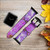 CA0500 Purple Turquoise Stone Leather & Silicone Smart Watch Band Strap For Apple Watch iWatch
