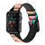 CA0764 Pop Art Leather & Silicone Smart Watch Band Strap For Apple Watch iWatch