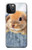S0242 Lapin mignon Etui Coque Housse pour iPhone 12, iPhone 12 Pro