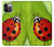 S0892 Coccinelle Etui Coque Housse pour iPhone 12, iPhone 12 Pro