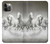 S0933 Cheval Blanc Etui Coque Housse pour iPhone 12, iPhone 12 Pro