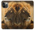 S1046 Le Roi Lion de la forêt Etui Coque Housse pour iPhone 12, iPhone 12 Pro