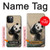 S2210 Peinture Art Panda Fluffy Etui Coque Housse pour iPhone 12, iPhone 12 Pro