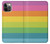 S2363 Arc en ciel Motif Etui Coque Housse pour iPhone 12, iPhone 12 Pro