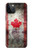 S2490 Canada Feuille d'érable Drapeau Texture Etui Coque Housse pour iPhone 12, iPhone 12 Pro