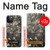 S2664 Noir Fleur Amandier Van Gogh Etui Coque Housse pour iPhone 12, iPhone 12 Pro