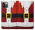 S2846 Costume de Noël Père Noël Rouge Etui Coque Housse pour iPhone 12, iPhone 12 Pro