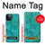 S3147 Aqua Marbre Pierre Etui Coque Housse pour iPhone 12, iPhone 12 Pro