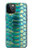 S3414 Vert Serpent Échelle graphique Imprimer Etui Coque Housse pour iPhone 12, iPhone 12 Pro