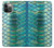 S3414 Vert Serpent Échelle graphique Imprimer Etui Coque Housse pour iPhone 12, iPhone 12 Pro