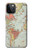 S3418 Carte du monde millésimé Etui Coque Housse pour iPhone 12, iPhone 12 Pro