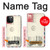 S3551 Art de l'millésimé de la poste enveloppe aérienne Etui Coque Housse pour iPhone 12, iPhone 12 Pro