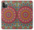 S3694 Modèle d'art hippie Etui Coque Housse pour iPhone 12, iPhone 12 Pro