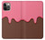 S3754 Cornet de crème glacée à la fraise Etui Coque Housse pour iPhone 12, iPhone 12 Pro