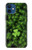 S0358 Feuille de trèfle Etui Coque Housse pour iPhone 12 mini