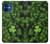 S0358 Feuille de trèfle Etui Coque Housse pour iPhone 12 mini