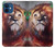S0691 Peinture Leo Etui Coque Housse pour iPhone 12 mini