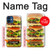 S0790 Hamburger Etui Coque Housse pour iPhone 12 mini