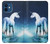 S1130 licorne Cheval Etui Coque Housse pour iPhone 12 mini