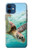 S1377 Océan tortue de mer Etui Coque Housse pour iPhone 12 mini