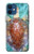 S1424 Tortue de mer Etui Coque Housse pour iPhone 12 mini