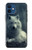 S1516 Loup blanc Etui Coque Housse pour iPhone 12 mini
