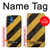 S2231 Noir et Jaune Ligne de risque rayé Etui Coque Housse pour iPhone 12 mini