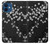 S2544 Kimono japonais style Noir motif fleur Etui Coque Housse pour iPhone 12 mini