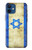 S2614 Israël Vieux Drapeau Etui Coque Housse pour iPhone 12 mini