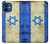 S2614 Israël Vieux Drapeau Etui Coque Housse pour iPhone 12 mini