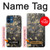 S2664 Noir Fleur Amandier Van Gogh Etui Coque Housse pour iPhone 12 mini