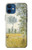 S2682 Claude Monet Champs Au printemps Etui Coque Housse pour iPhone 12 mini