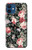 S2727 Motif Rose millésimé Etui Coque Housse pour iPhone 12 mini