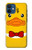 S2760 Canard Tuxedo jaune Dessin animé Etui Coque Housse pour iPhone 12 mini