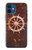 S2766 Roue de bateau Rusty Texture Etui Coque Housse pour iPhone 12 mini