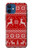 S2835 Renne Motif Tricoté Noël Etui Coque Housse pour iPhone 12 mini