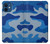 S2958 Armée Bleu Camo Camouflage Etui Coque Housse pour iPhone 12 mini