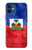 S3022 Haïti Drapeau Etui Coque Housse pour iPhone 12 mini