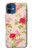 S3037 Jolie Flora Rose Cottage Etui Coque Housse pour iPhone 12 mini