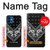 S3363 Motif Bandana Noir Etui Coque Housse pour iPhone 12 mini