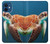 S3497 Vert tortue de mer Etui Coque Housse pour iPhone 12 mini