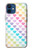 S3499 Motif coloré coeur Etui Coque Housse pour iPhone 12 mini