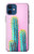 S3673 Cactus Etui Coque Housse pour iPhone 12 mini