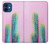 S3673 Cactus Etui Coque Housse pour iPhone 12 mini