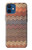 S3752 Motif de tissu en zigzag imprimé graphique Etui Coque Housse pour iPhone 12 mini