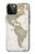 S0604 Carte du monde Etui Coque Housse pour iPhone 12 Pro Max