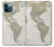 S0604 Carte du monde Etui Coque Housse pour iPhone 12 Pro Max