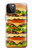 S0790 Hamburger Etui Coque Housse pour iPhone 12 Pro Max