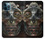 S1685 Crâne Steampunk Etui Coque Housse pour iPhone 12 Pro Max